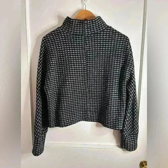 Designer Brand Dagg and Stacey  Cropped Mock Turtleneck Sweater Size Lg - Picture 7 of 8